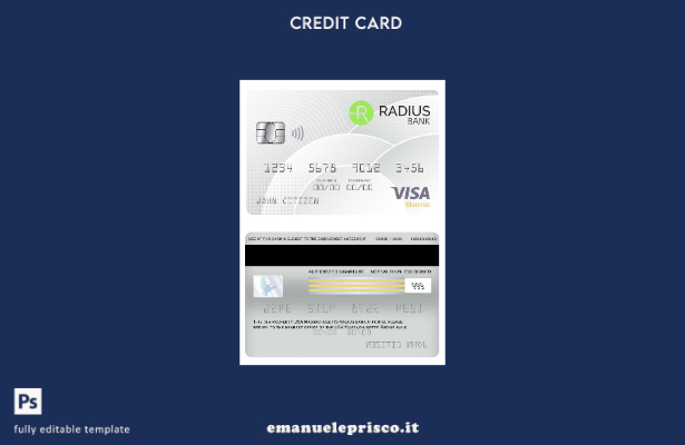 modello di carta elettronica visto USA Massachusetts Radius stile verificato